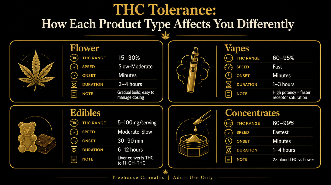 THC Tolerance: How Each Product Type Affects You Differently