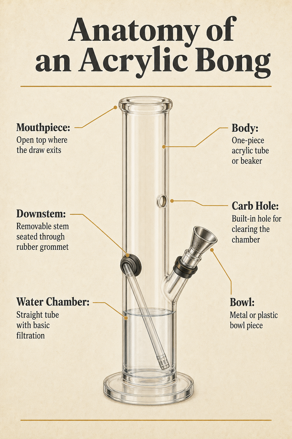 Anatomy of an Acrylic Bong