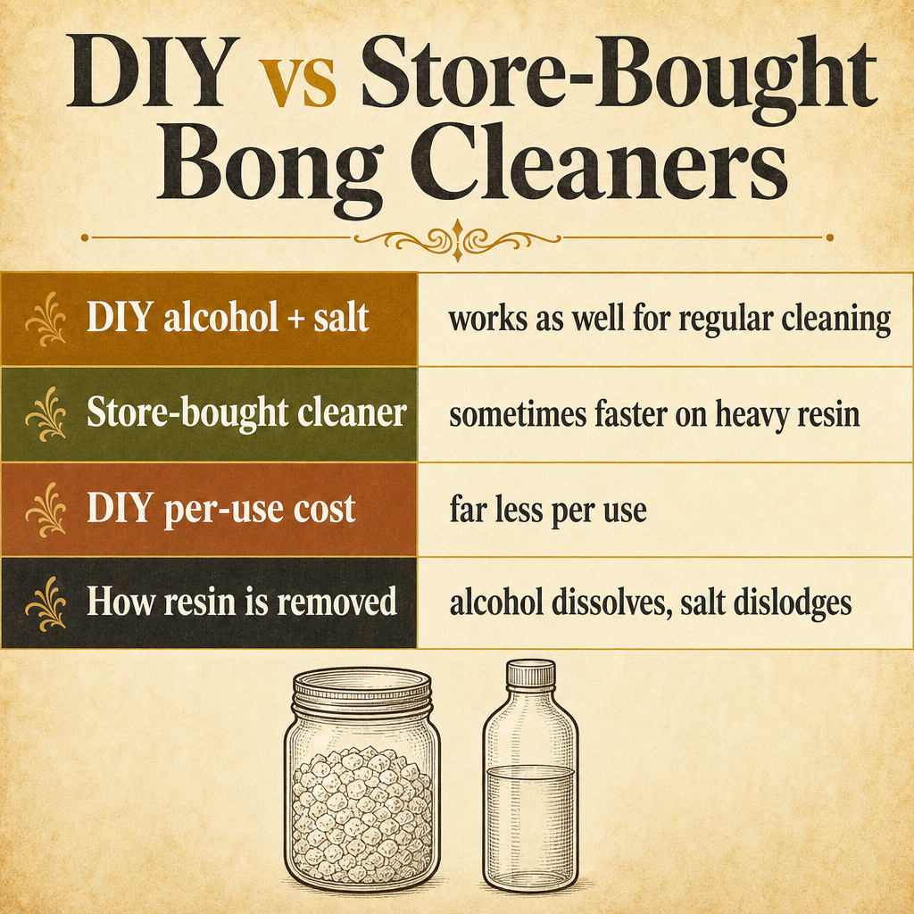 DIY vs Store-Bought Bong Cleaners