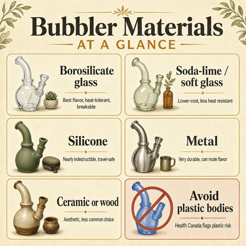 Bubbler Materials at a Glance