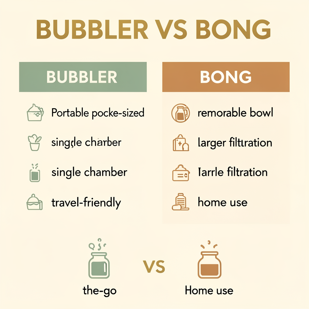 Bubbler vs Bong: Quick Decision Guide
