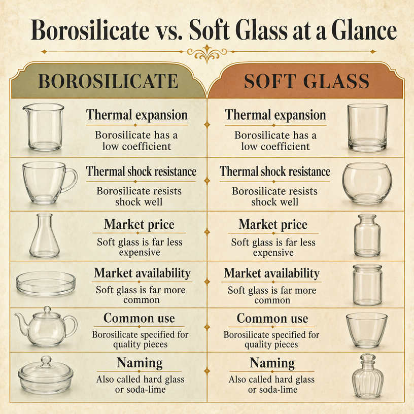 Borosilicate vs. Soft Glass at a Glance