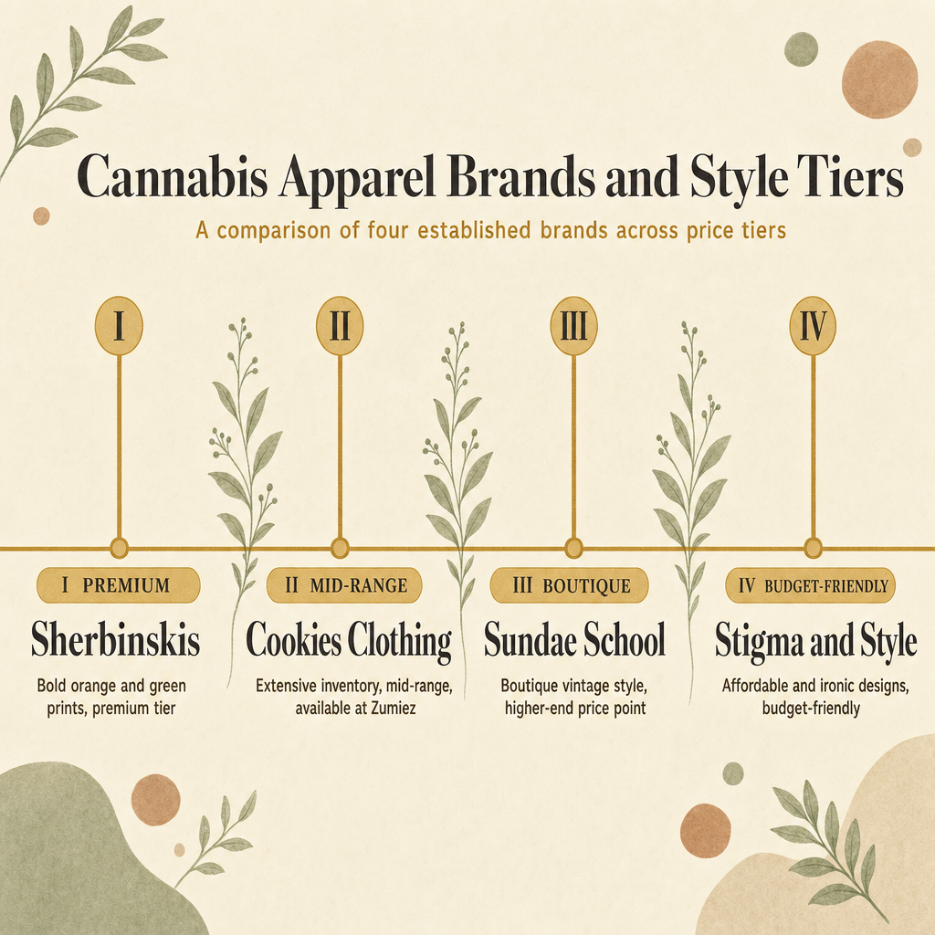 Cannabis Apparel Brands and Style Tiers