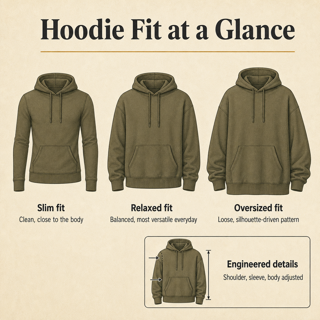 Hoodie Fit at a Glance