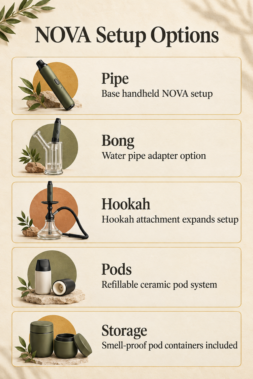 NOVA Setup Options