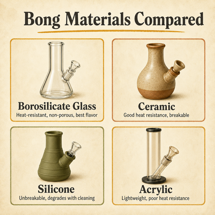 Bong Materials Compared