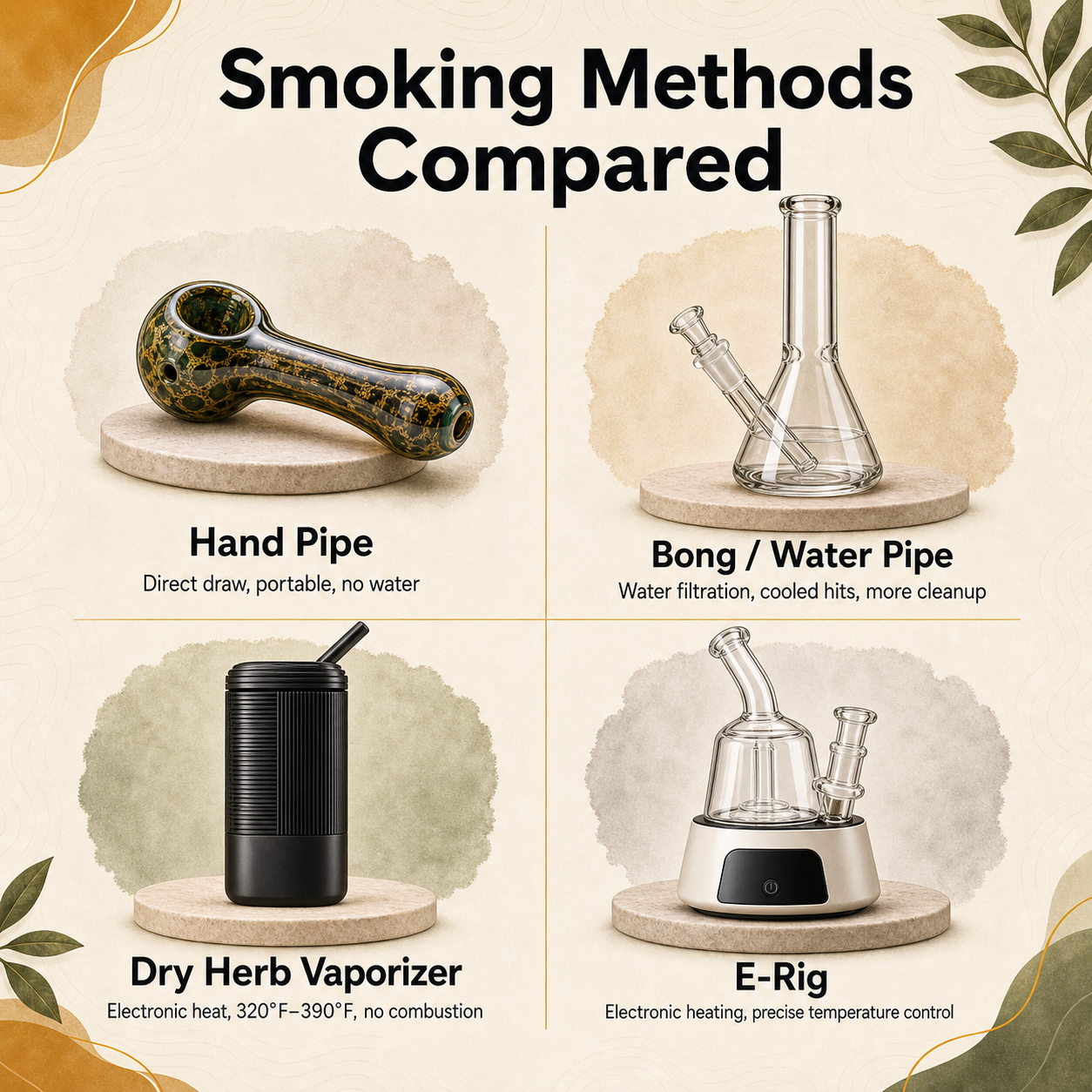 Smoking Methods Compared