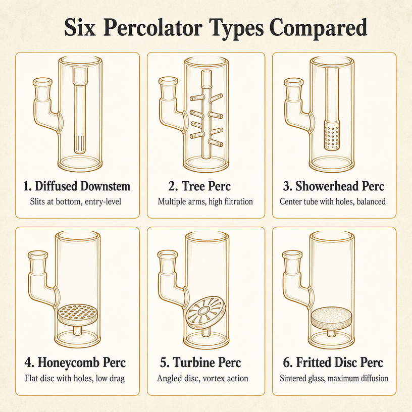 Six Percolator Types Compared