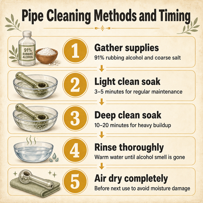 Pipe Cleaning Methods and Timing