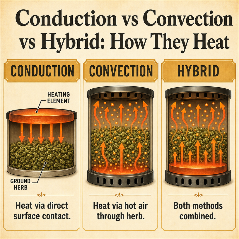 Conduction vs Convection vs Hybrid: How They Heat