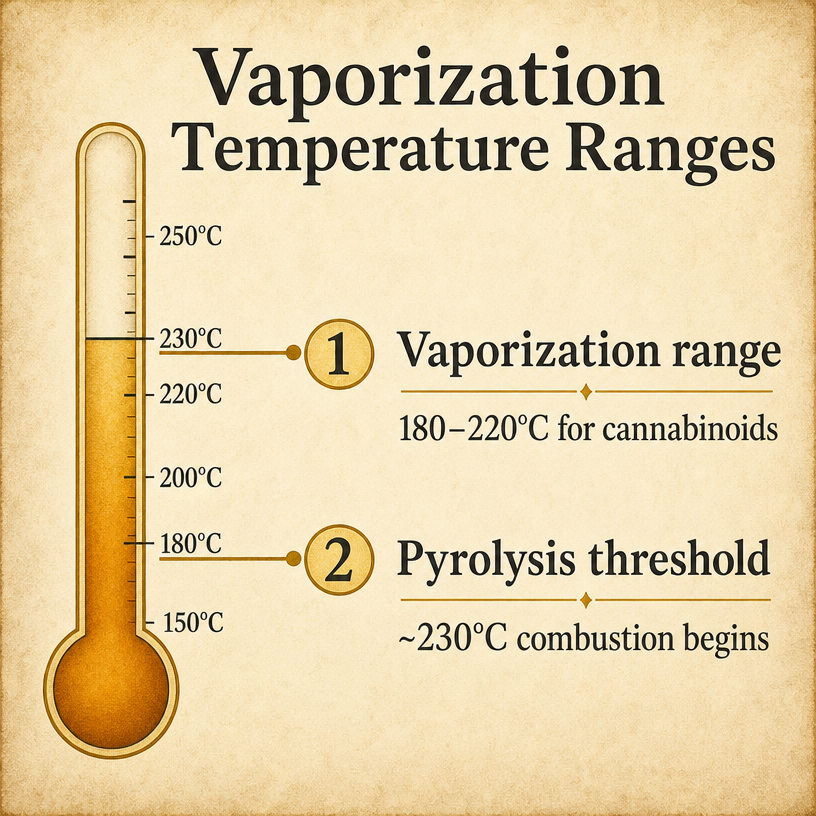 Vaporization Temperature Ranges