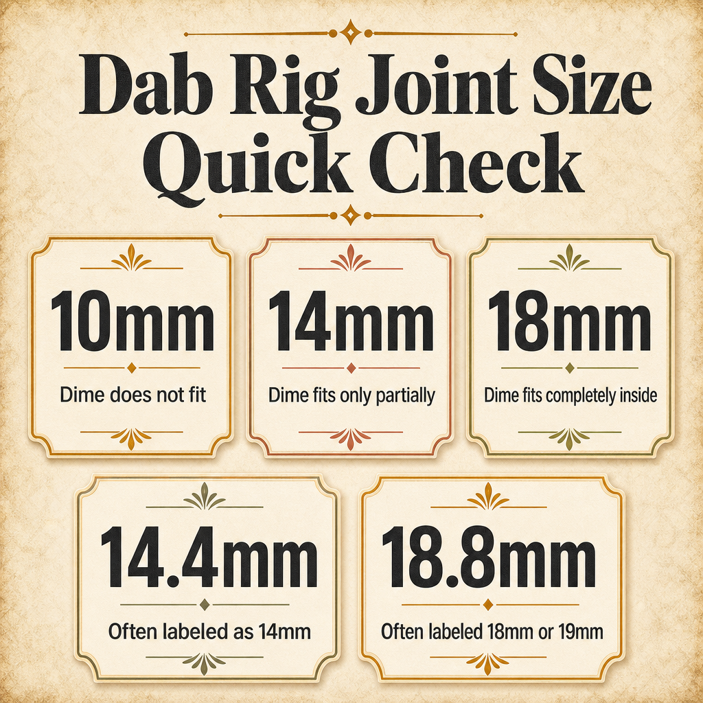 Dab Rig Joint Size Quick Check