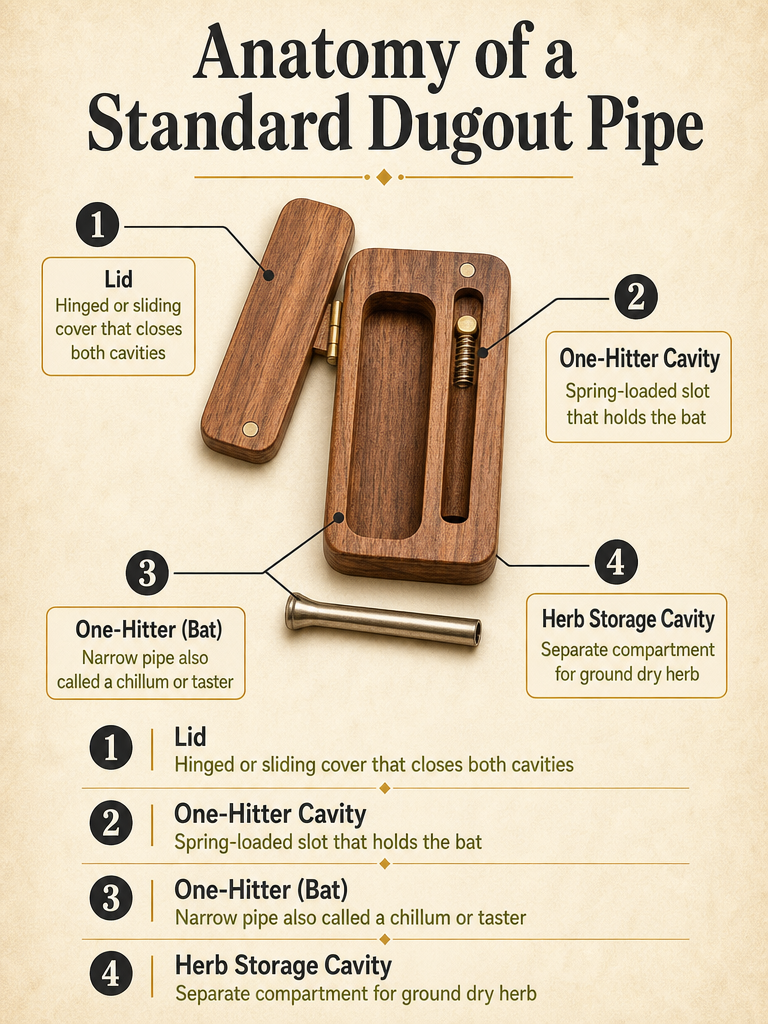 Anatomy of a Standard Dugout Pipe