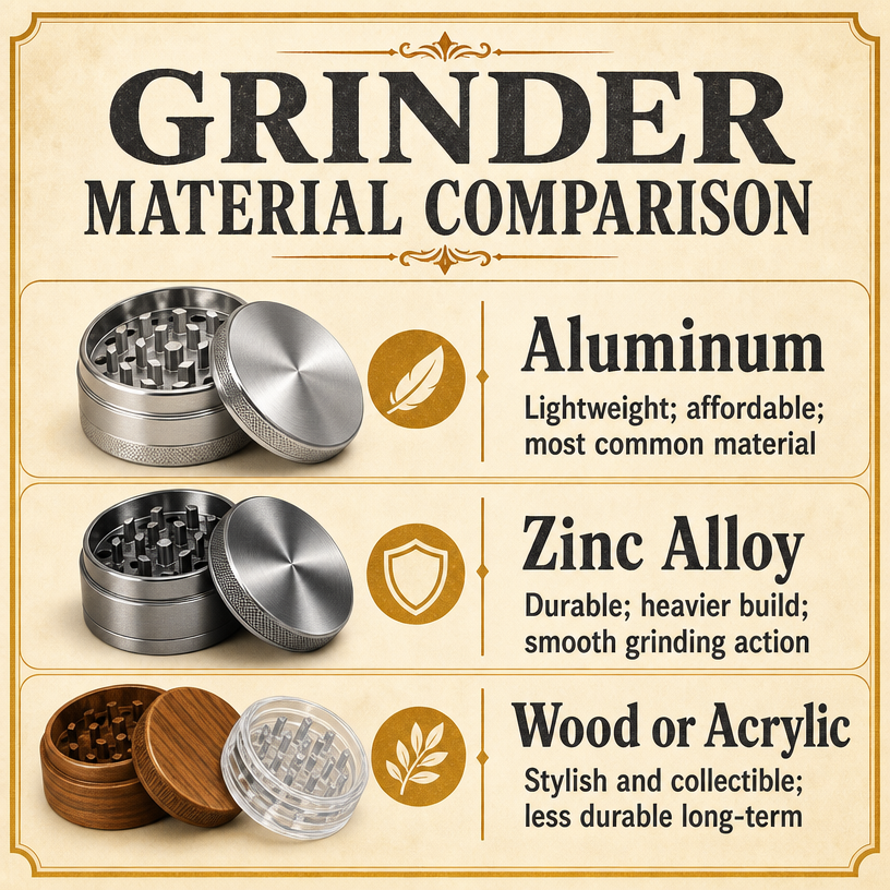 Grinder Material Comparison