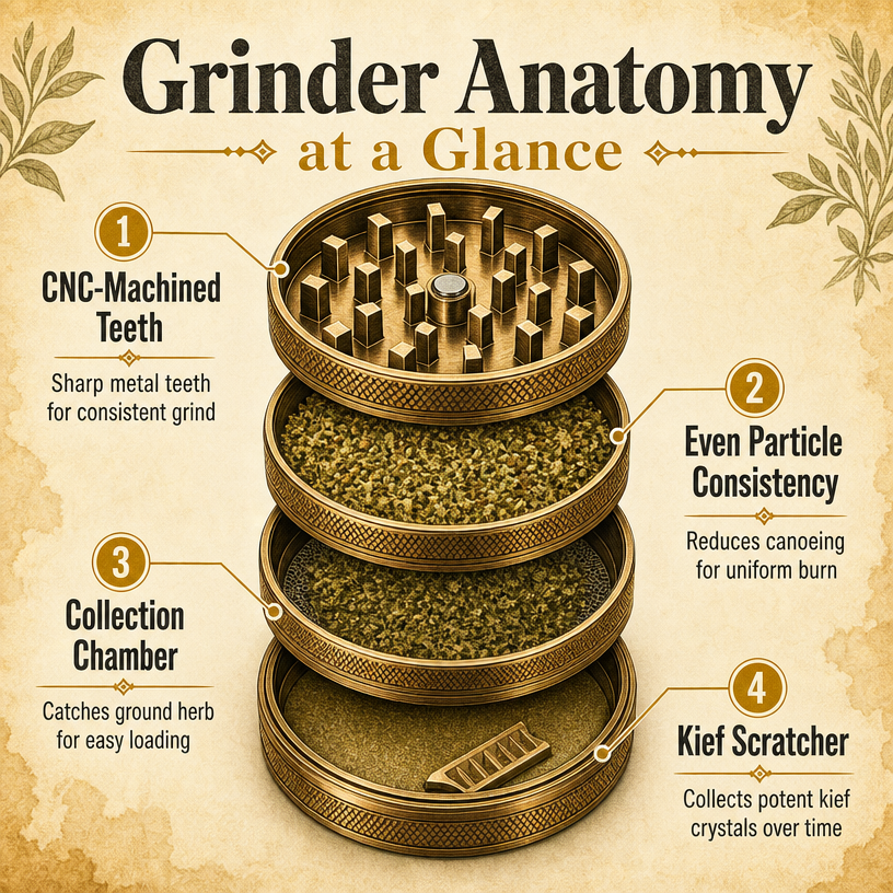 Grinder Anatomy at a Glance