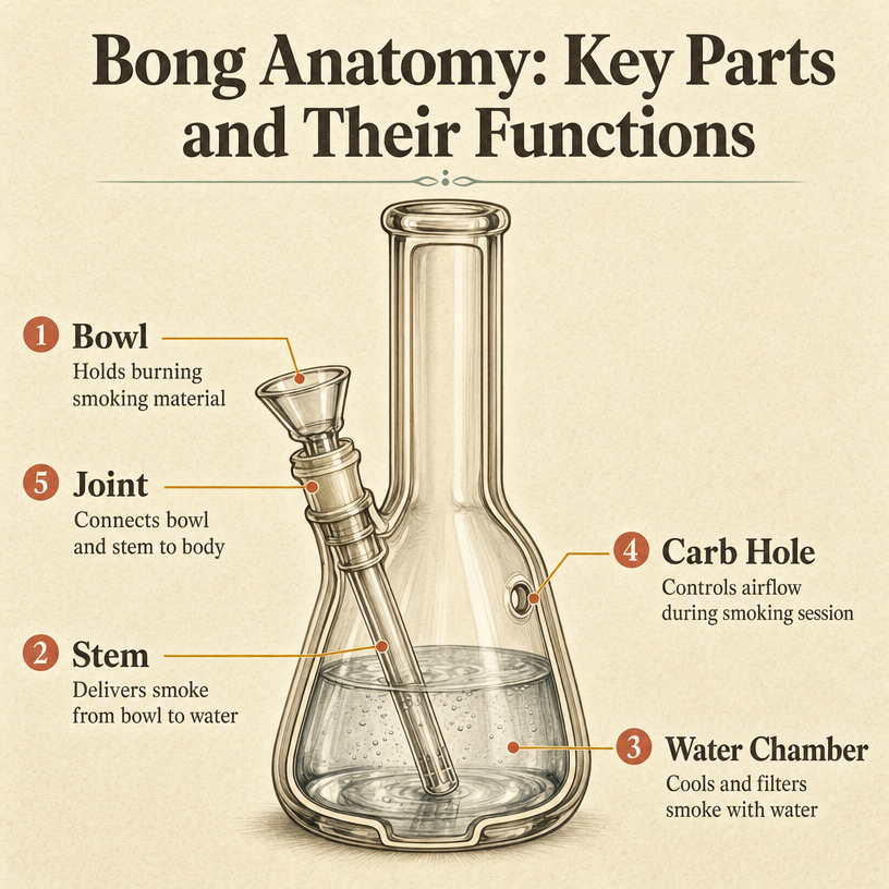 Bong Anatomy: Key Parts and Their Functions