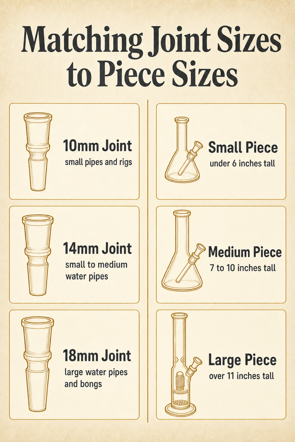 Matching Joint Sizes to Piece Sizes