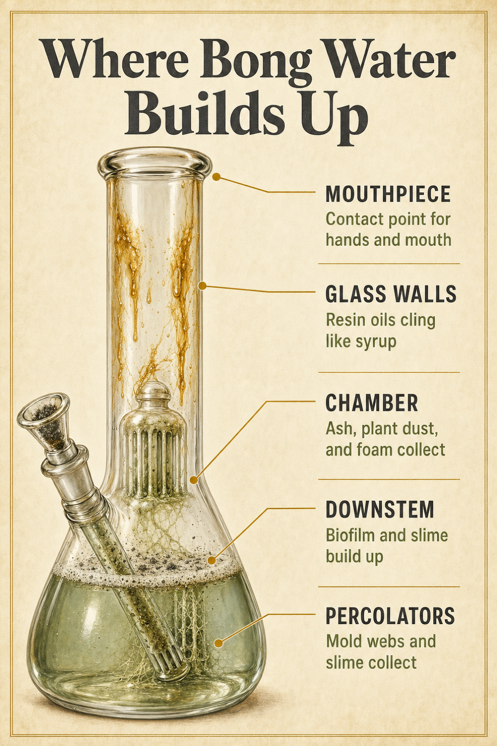 Where Bong Water Builds Up