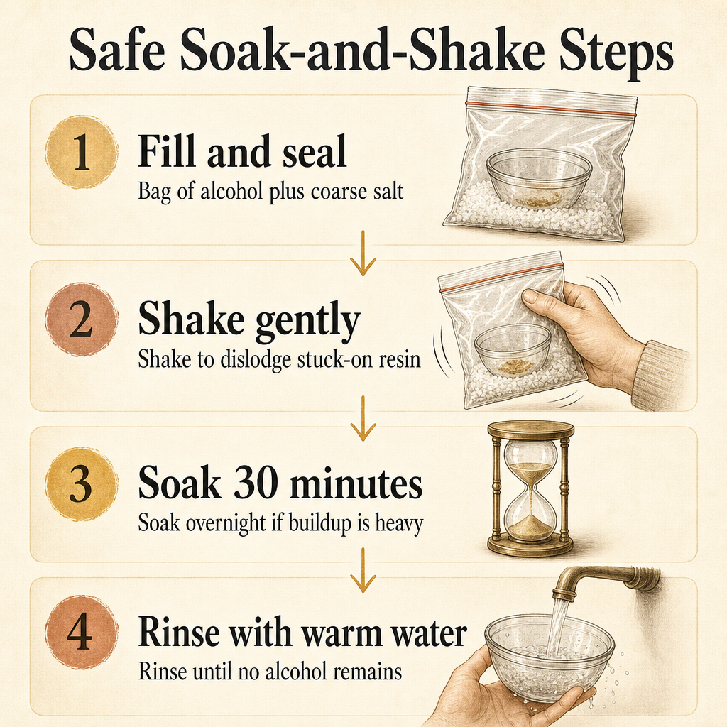Safe Soak-and-Shake Steps