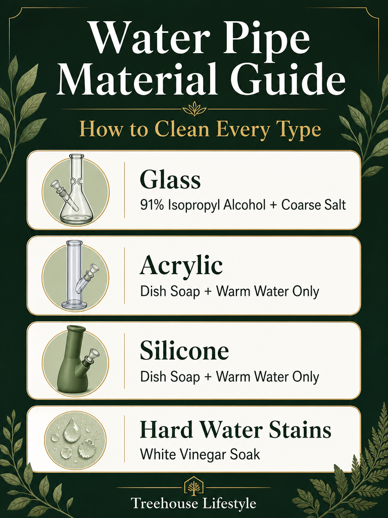 Bong Material Cleaning Guide