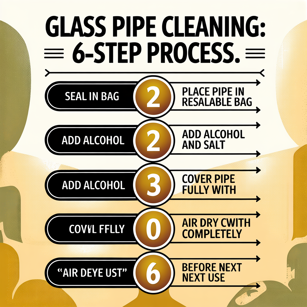 Glass Pipe Cleaning: 6-Step Process