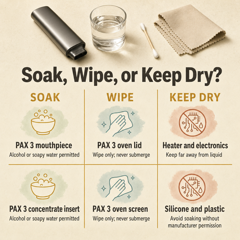 Soak, Wipe, or Keep Dry?