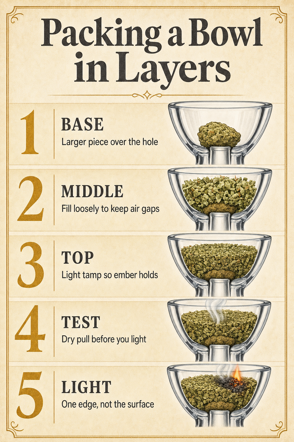 Packing a Bowl in Layers