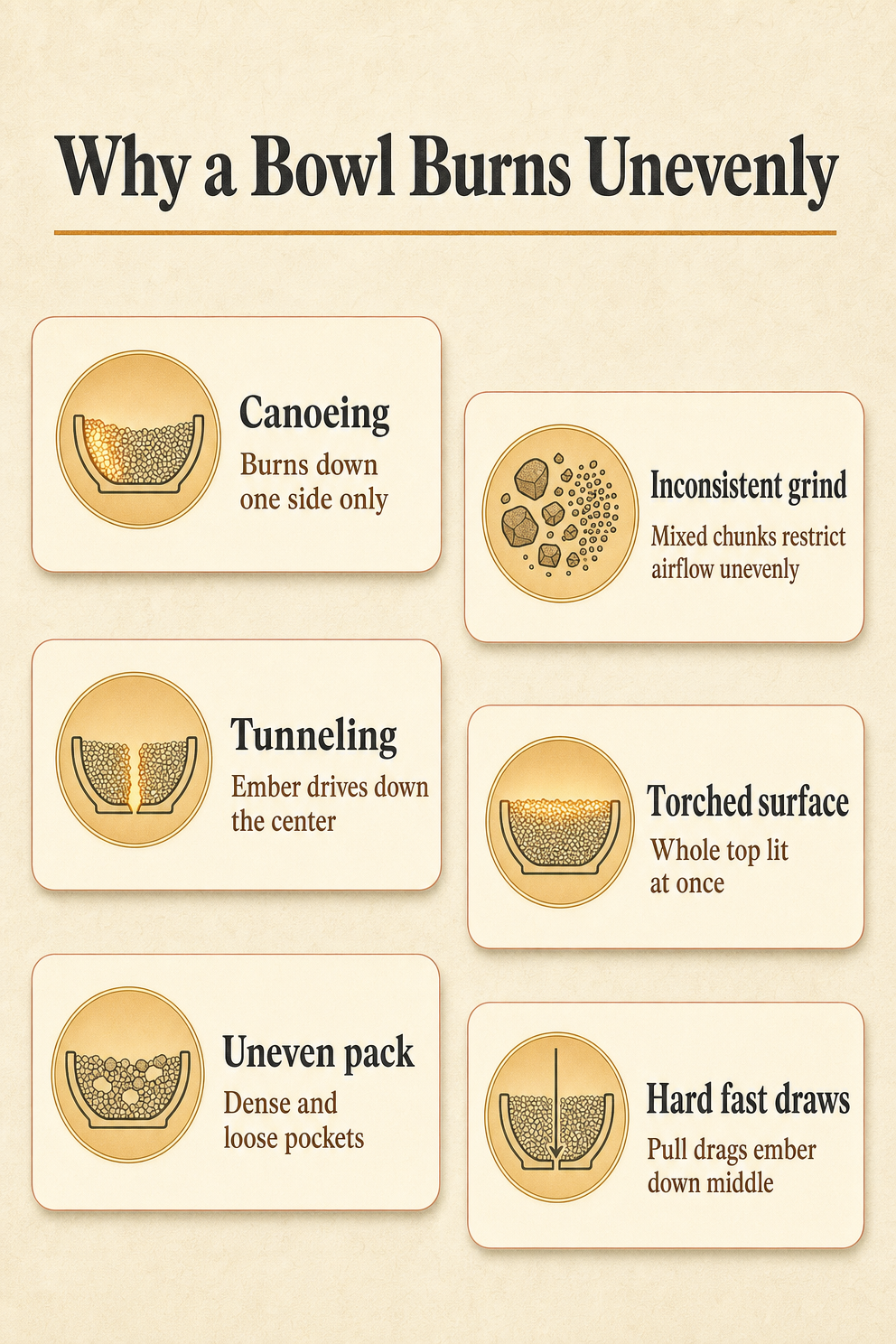 Why a Bowl Burns Unevenly