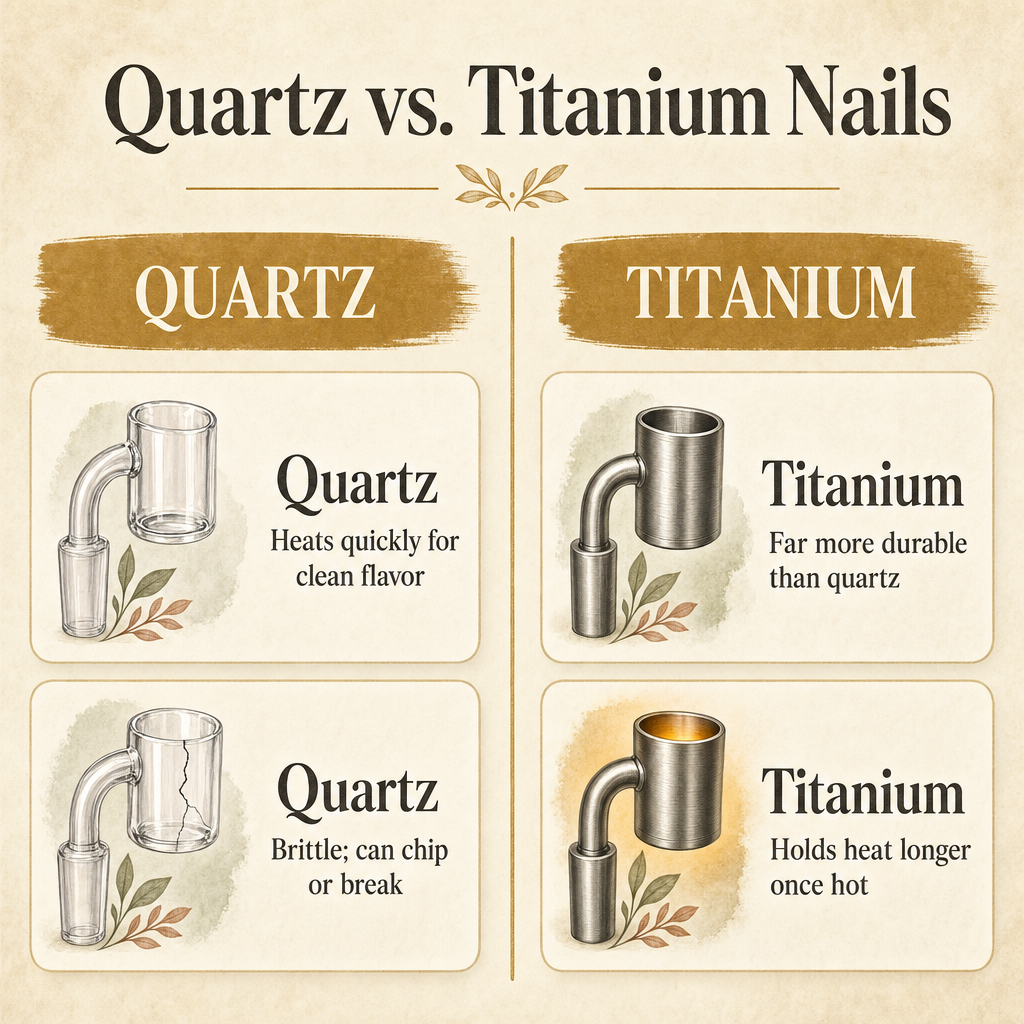 Quartz vs. Titanium Nails