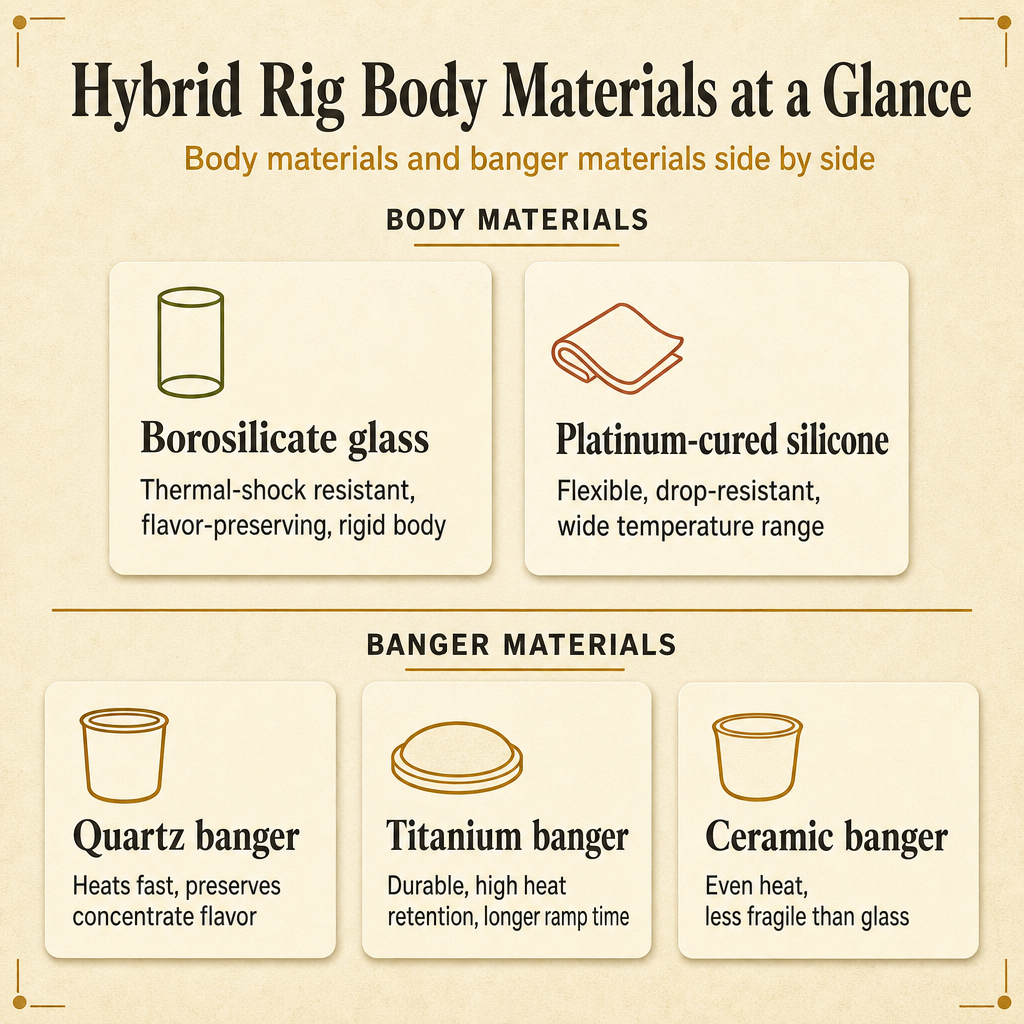 Hybrid Rig Body Materials at a Glance