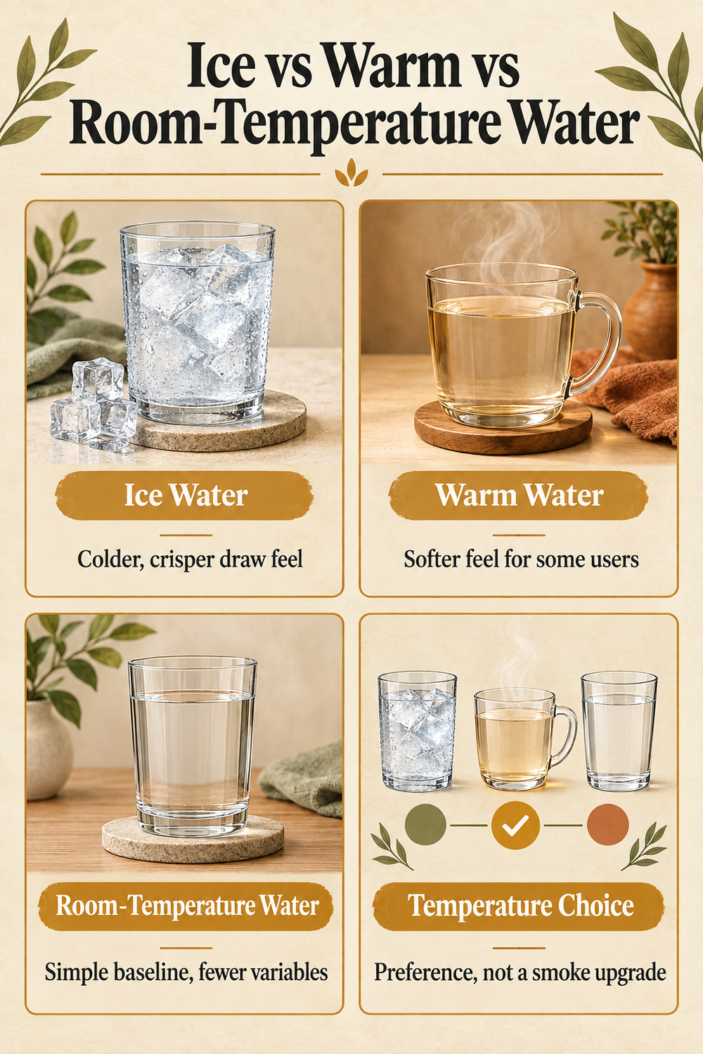 Ice vs Warm vs Room-Temperature Water