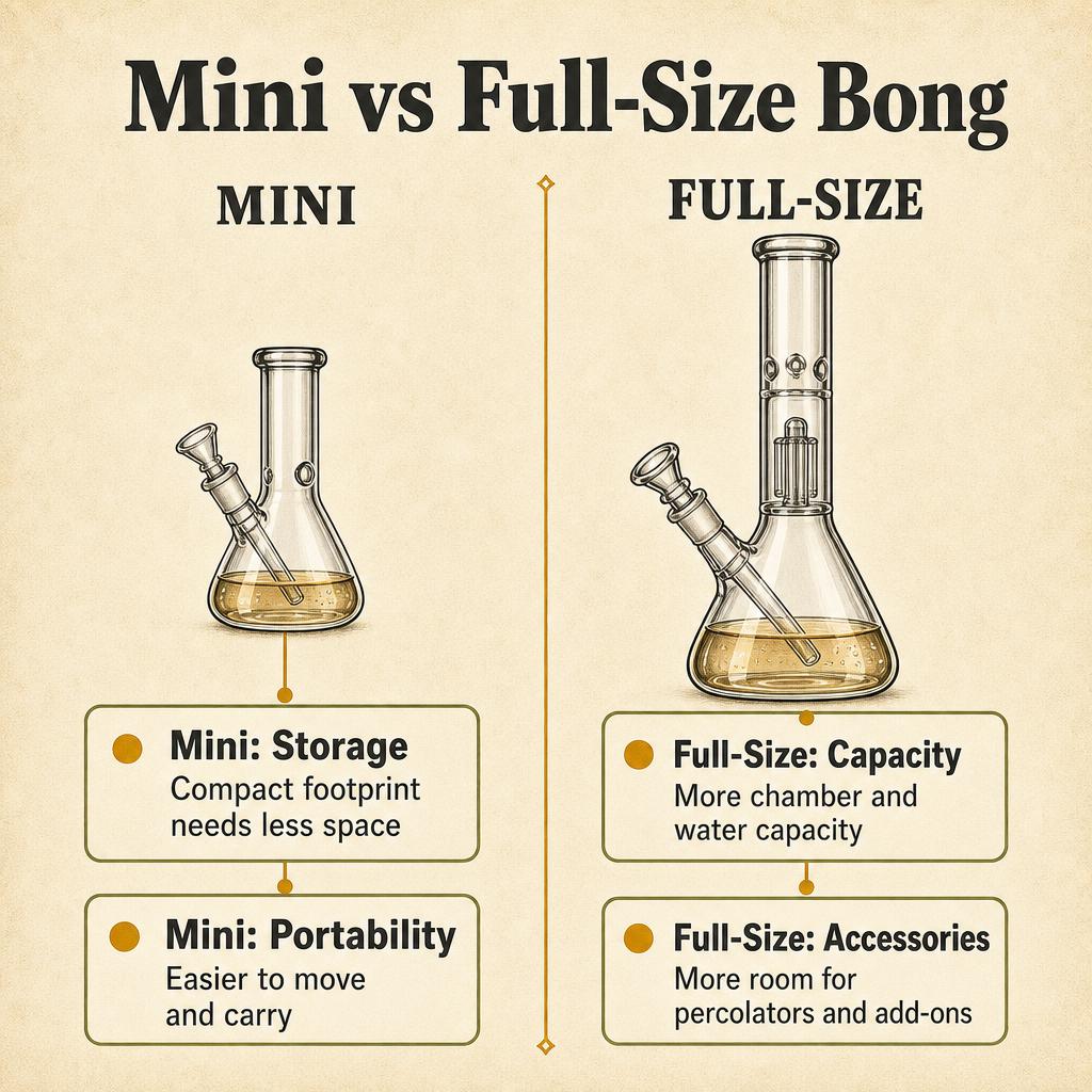 Mini vs Full-Size Bong