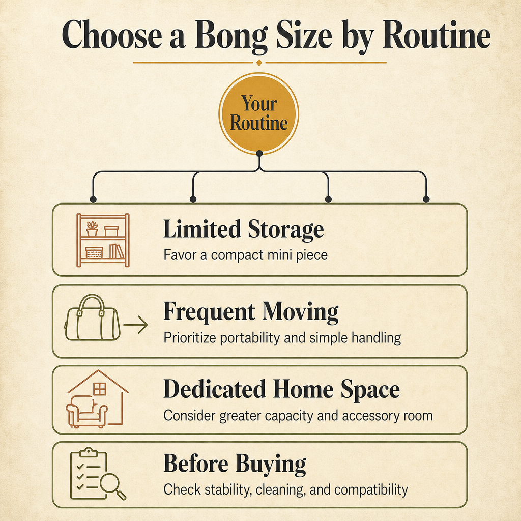 Choose a Bong Size by Routine