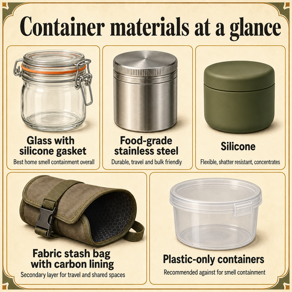Container materials at a glance