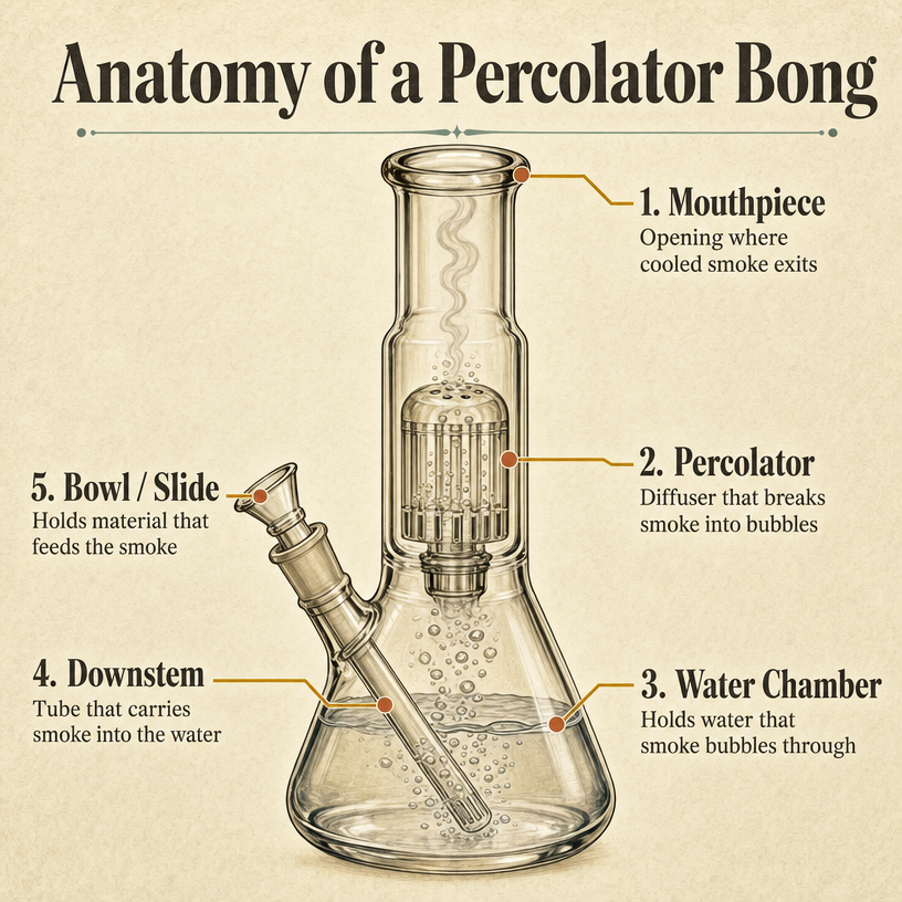 Anatomy of a Percolator Bong