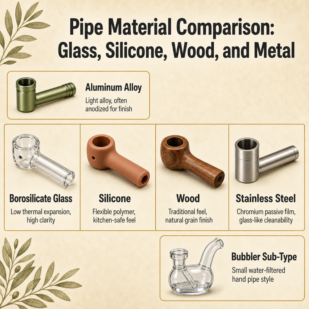Anatomy of a Borosilicate Glass Hand Pipe