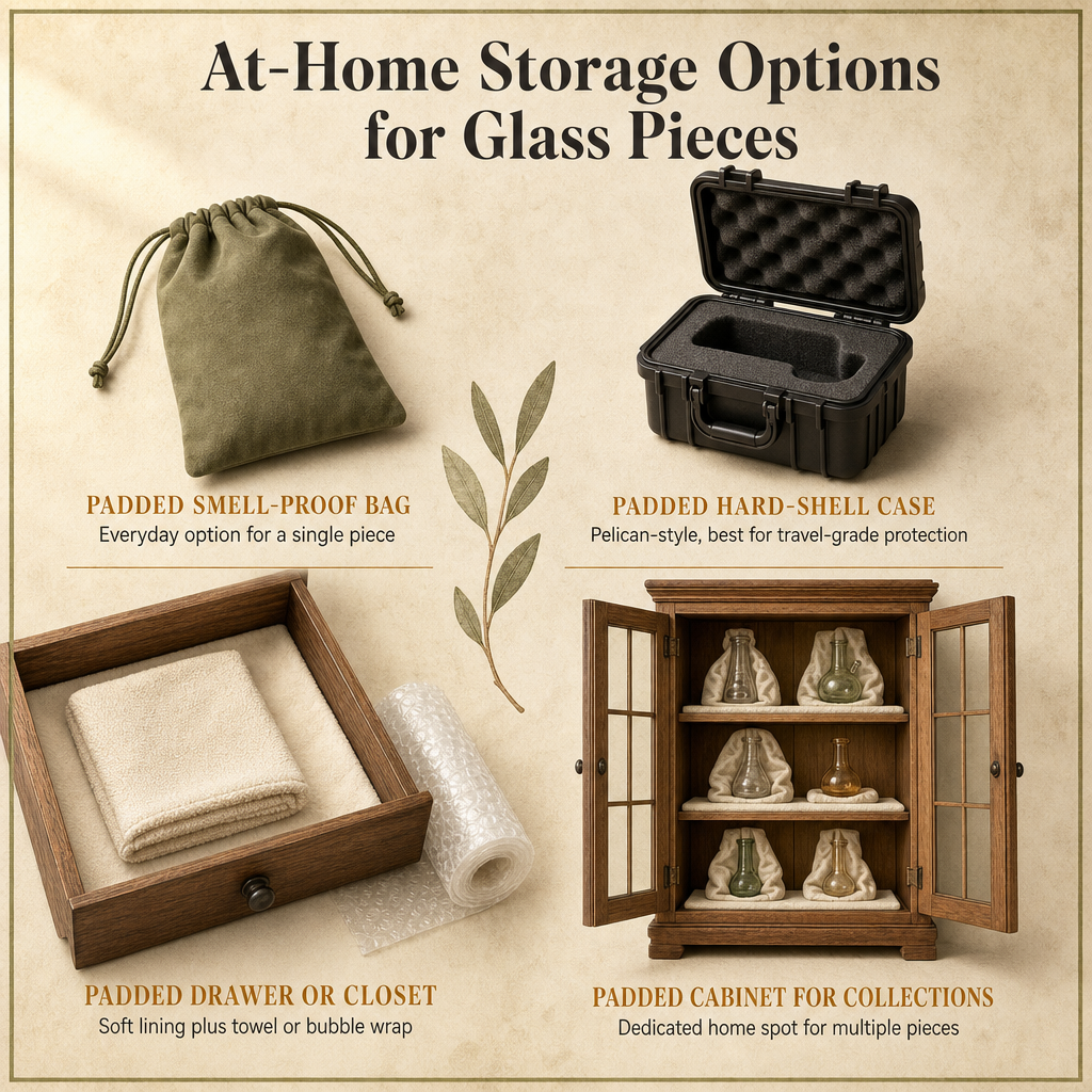 At-Home Storage Options for Glass Pieces