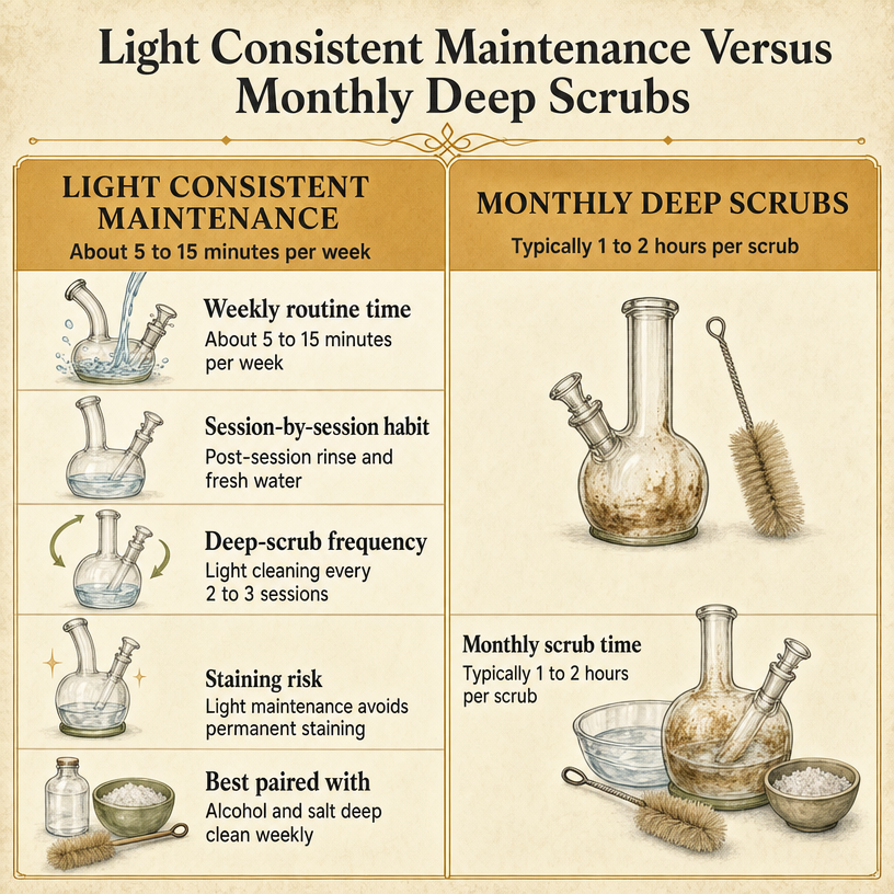 Light Consistent Maintenance Versus Monthly Deep Scrubs