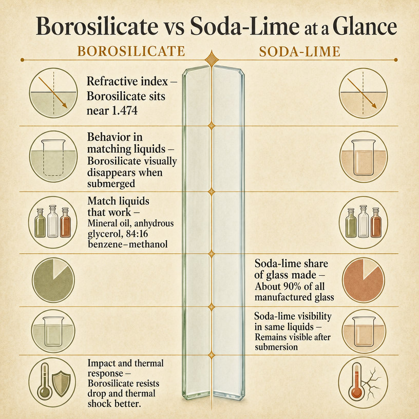Borosilicate vs Soda-Lime at a Glance