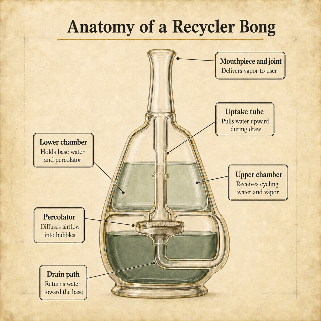 Anatomy of a Recycler Bong