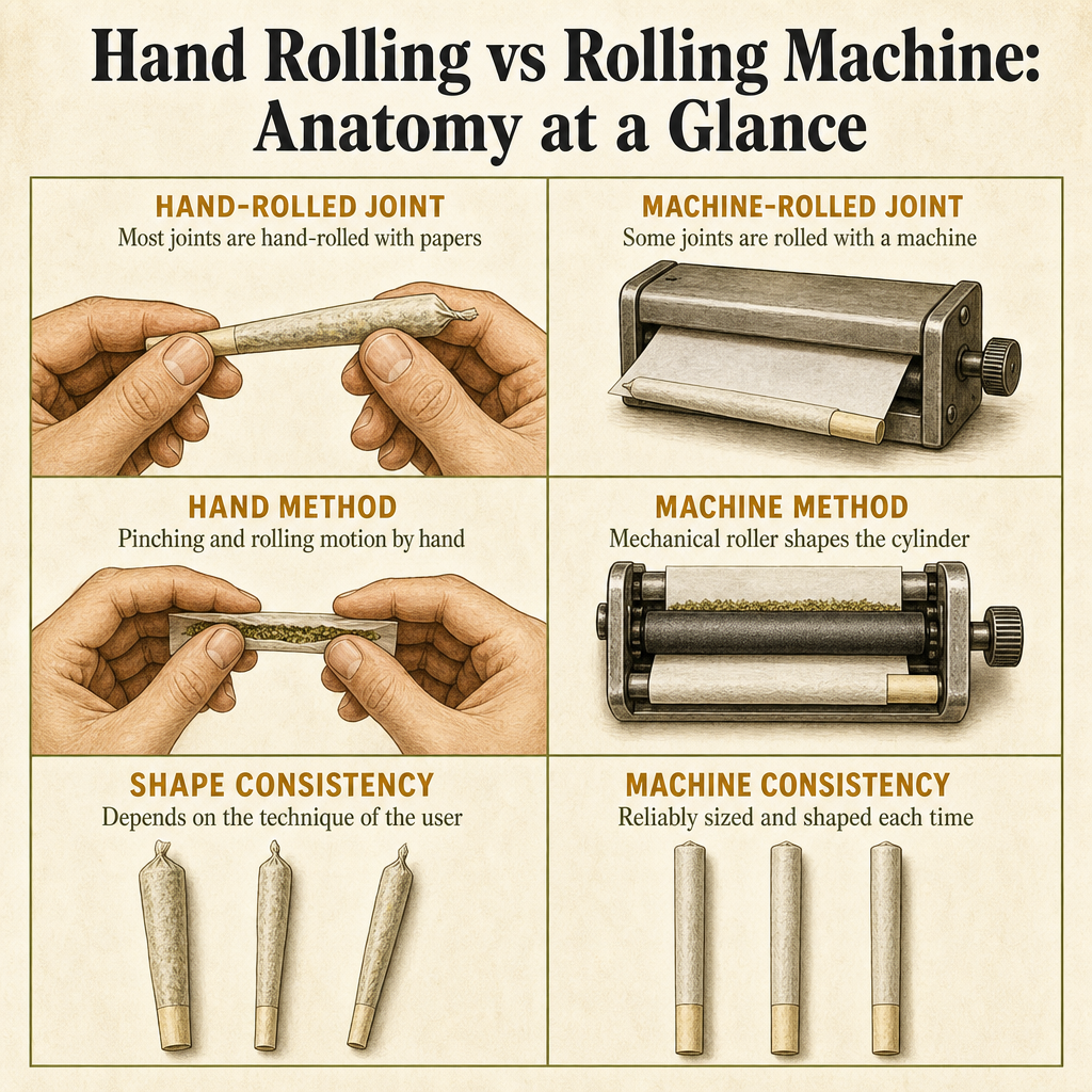 Hand Rolling vs Rolling Machine: Anatomy at a Glance