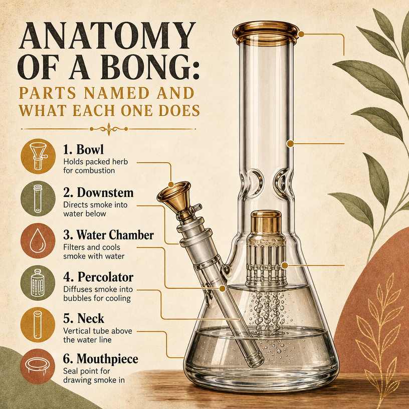 Anatomy of a Bong: Parts Named and What Each One Does