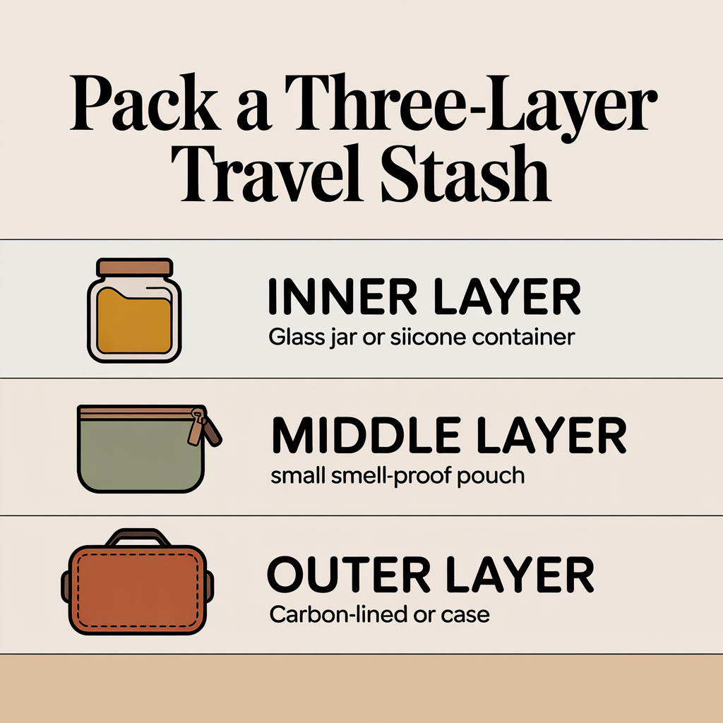 Pack a Three-Layer Travel Stash