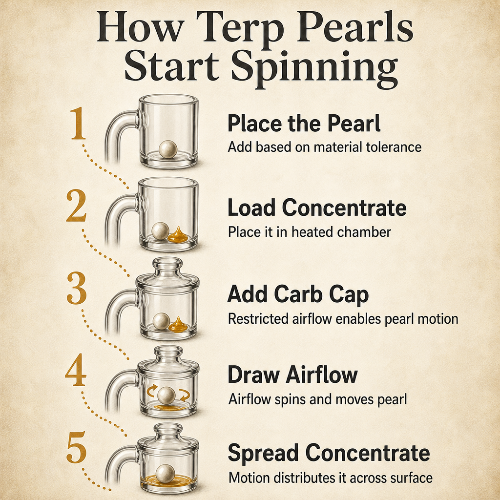 How Terp Pearls Start Spinning