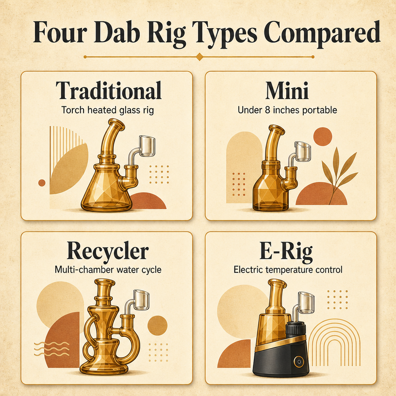 Four Dab Rig Types Compared
