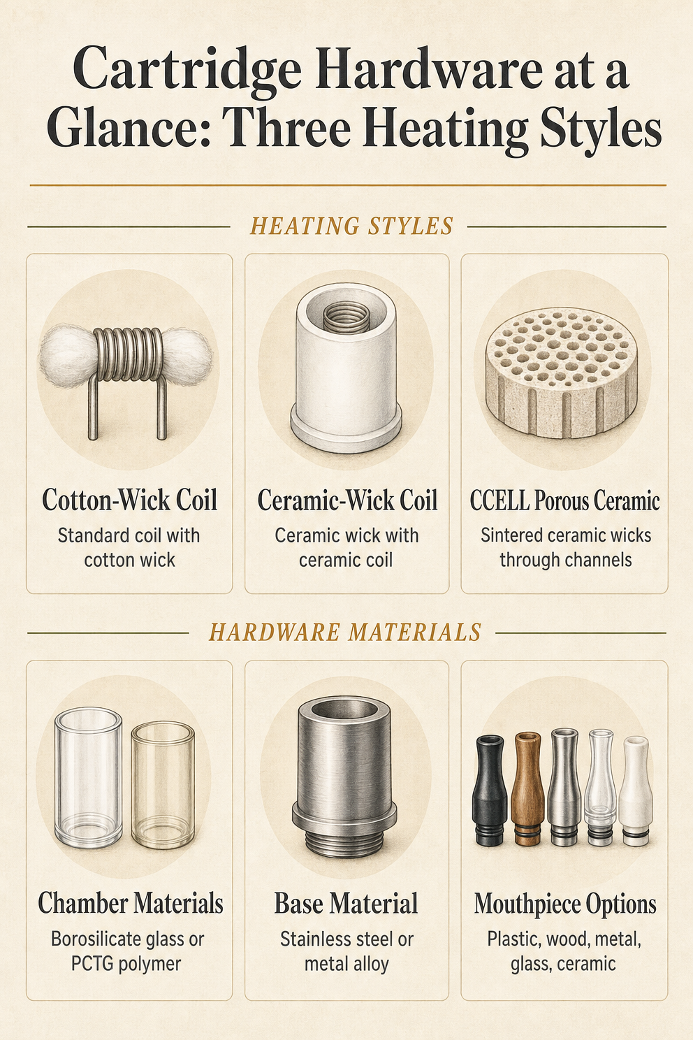 Vape Cartridge Anatomy: Parts From Mouthpiece to Base