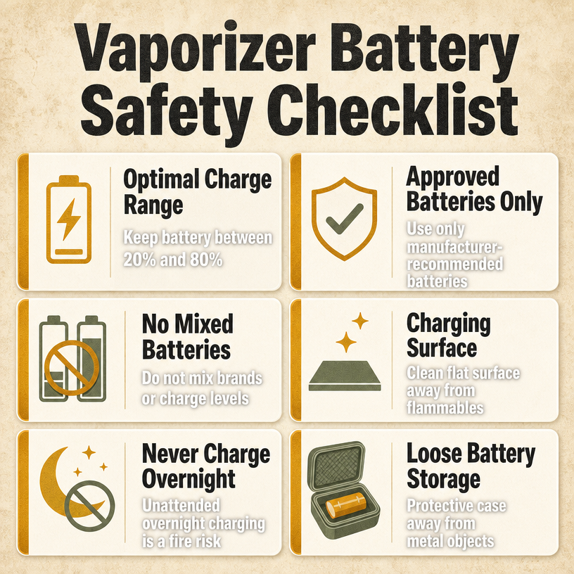 Vaporizer Battery Safety Checklist