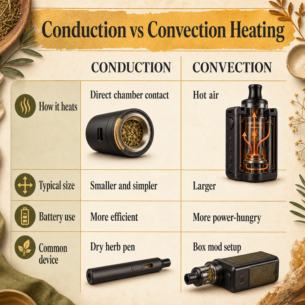 Conduction vs Convection Heating