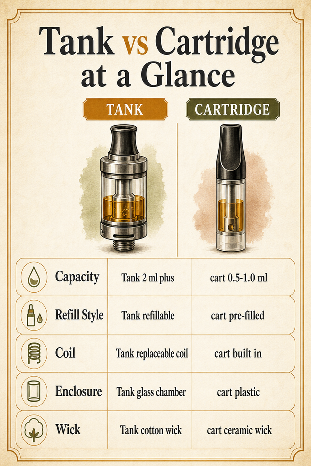 Tank vs Cartridge at a Glance