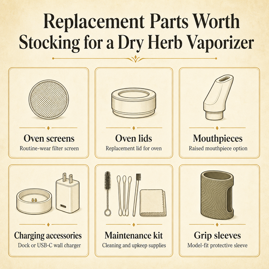 Replacement Parts Worth Stocking for a Dry Herb Vaporizer